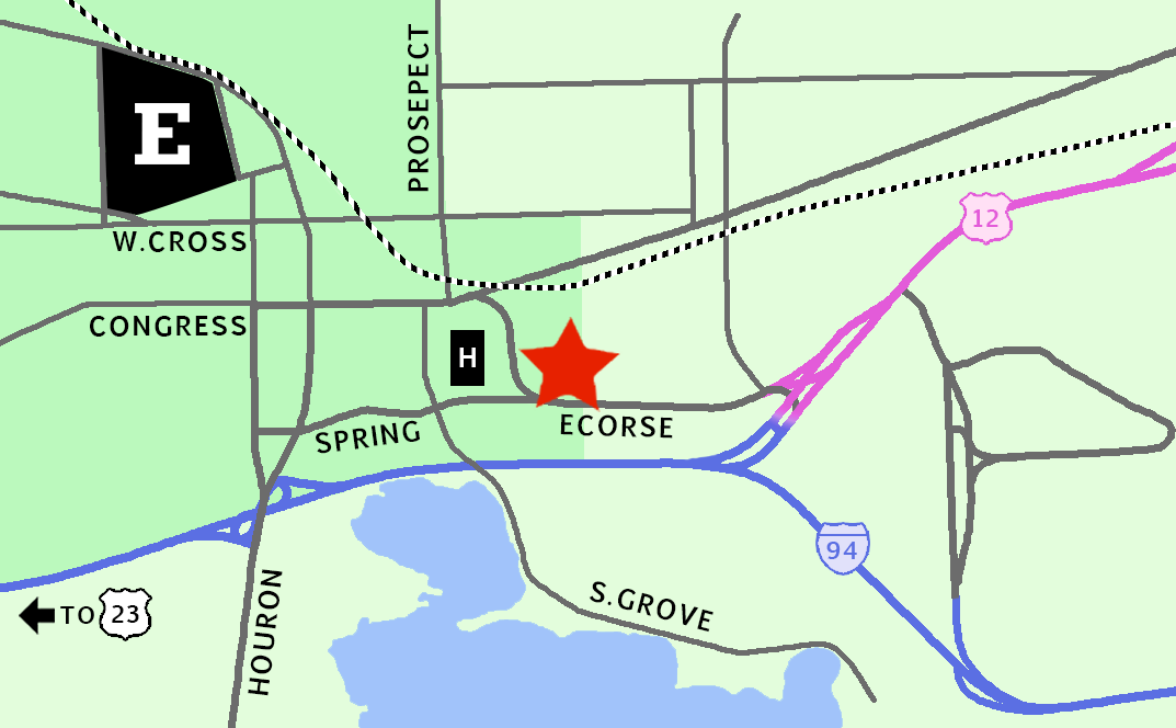 Map to Hawker & Son Collision.